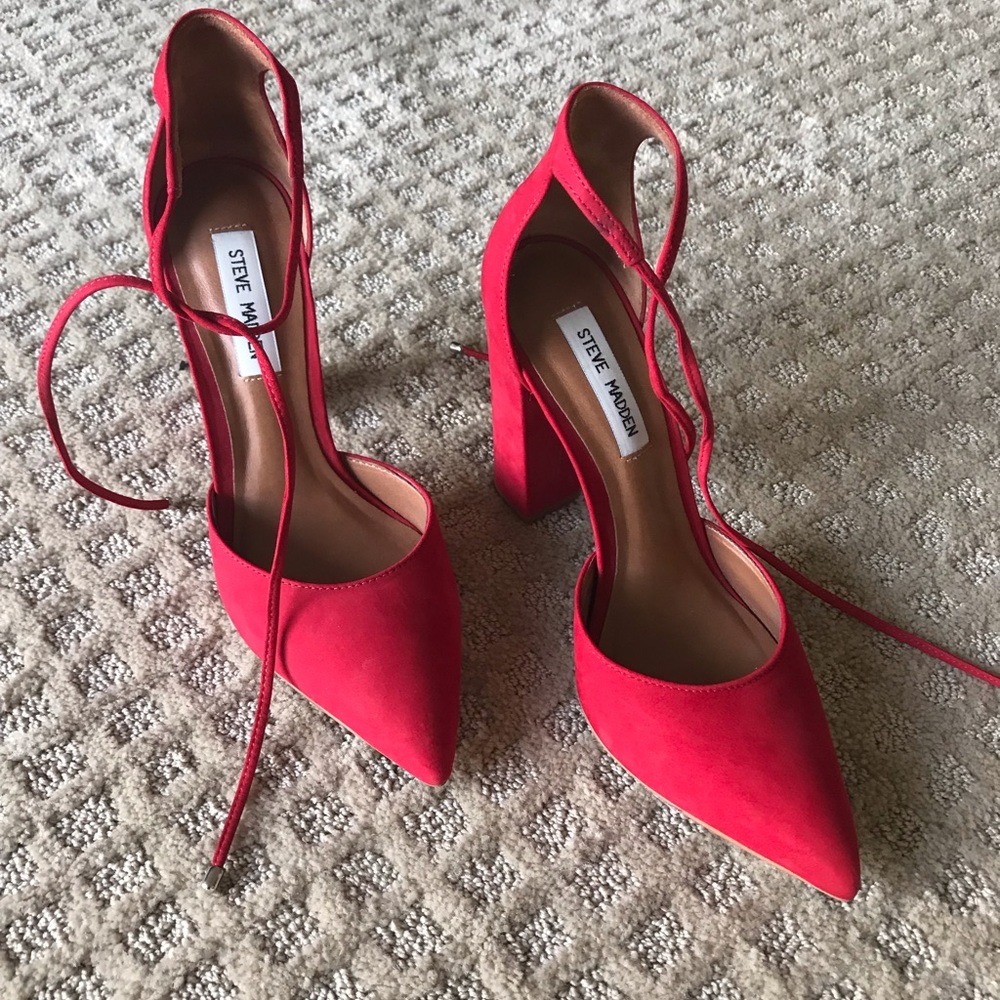 Red Steve Madden Heel